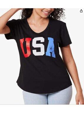 General Standard USA Graphic Tee Tshirt XL Black New Patriotic